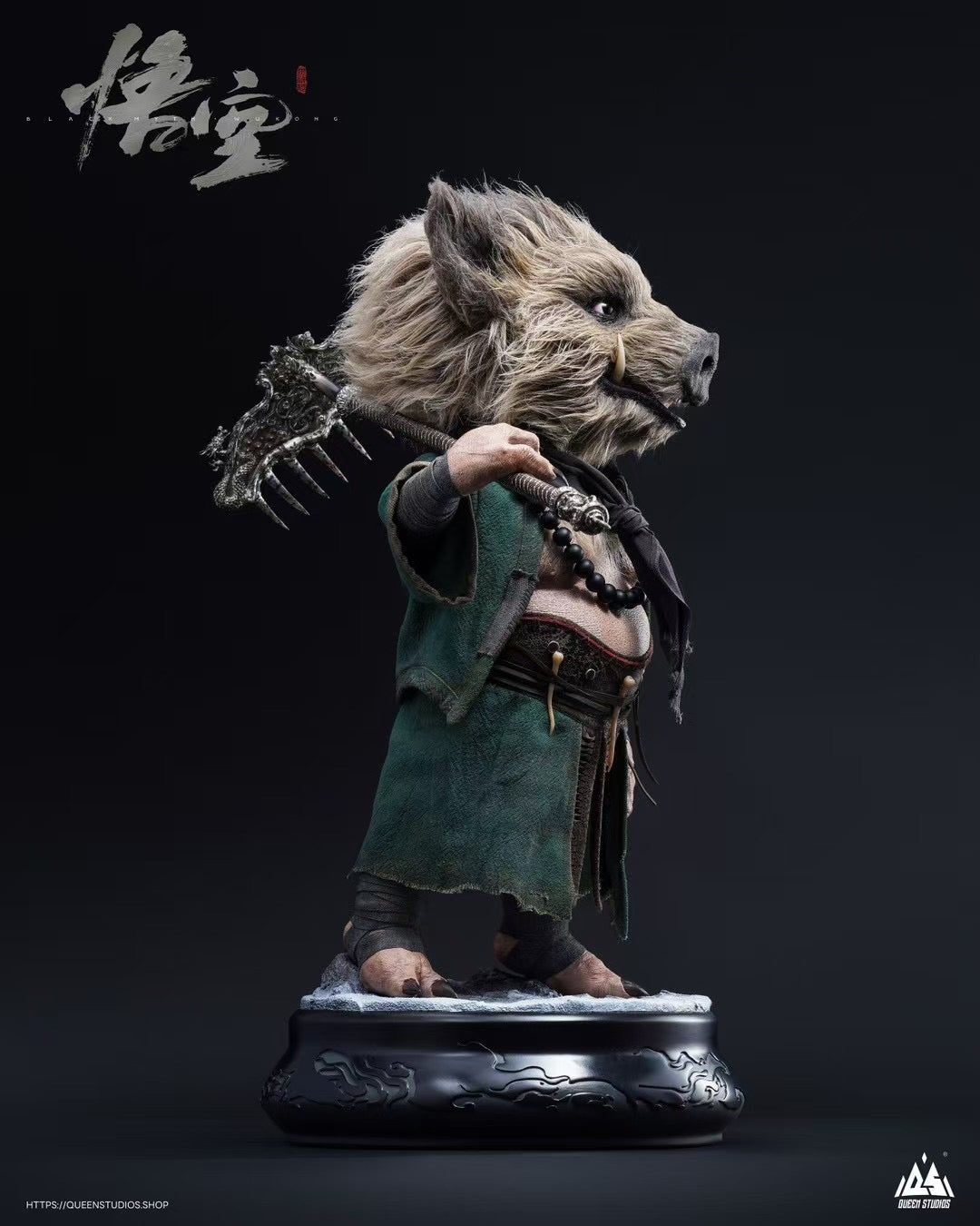Queen Studio Licensed Zhu Bajie Statue - Authentic Chinese Mythology Collectible for Home Decor & Gift Giving | Perfect for Anime Fans, Feng Shui & Asian Culture Enthusiasts