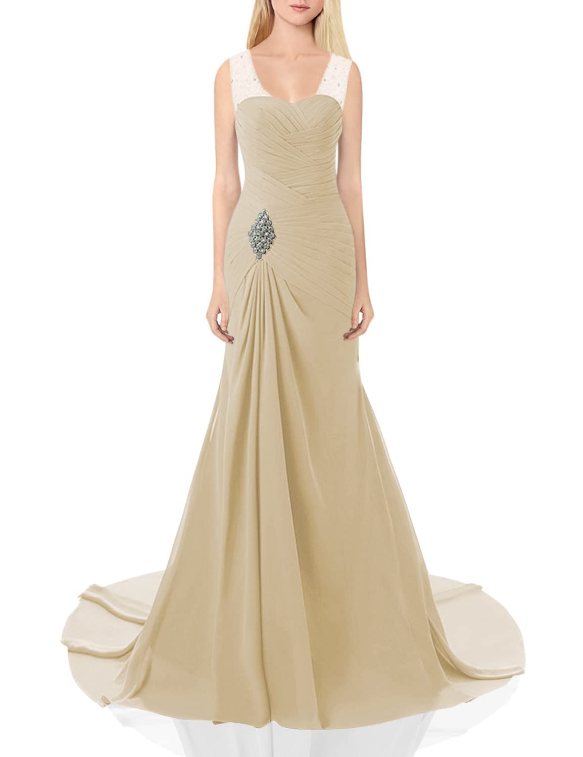Elegant Lily Wedding Mermaid Ball Gown for Women - Long Prom Dress for Formal Events, Evening Parties & Special Occasions