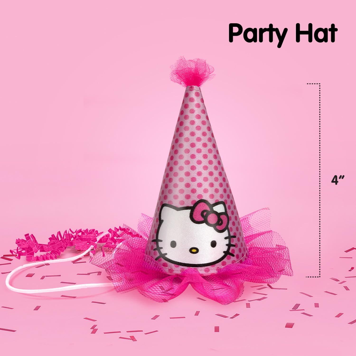 Hello Kitty Birthday Party Gift Set - Tin Box, Pencil Case, Stickers, Necklace, Plush Toy & Hat | Perfect for Girls' Birthday Celebrations, School Supplies & Kawaii Collectibles