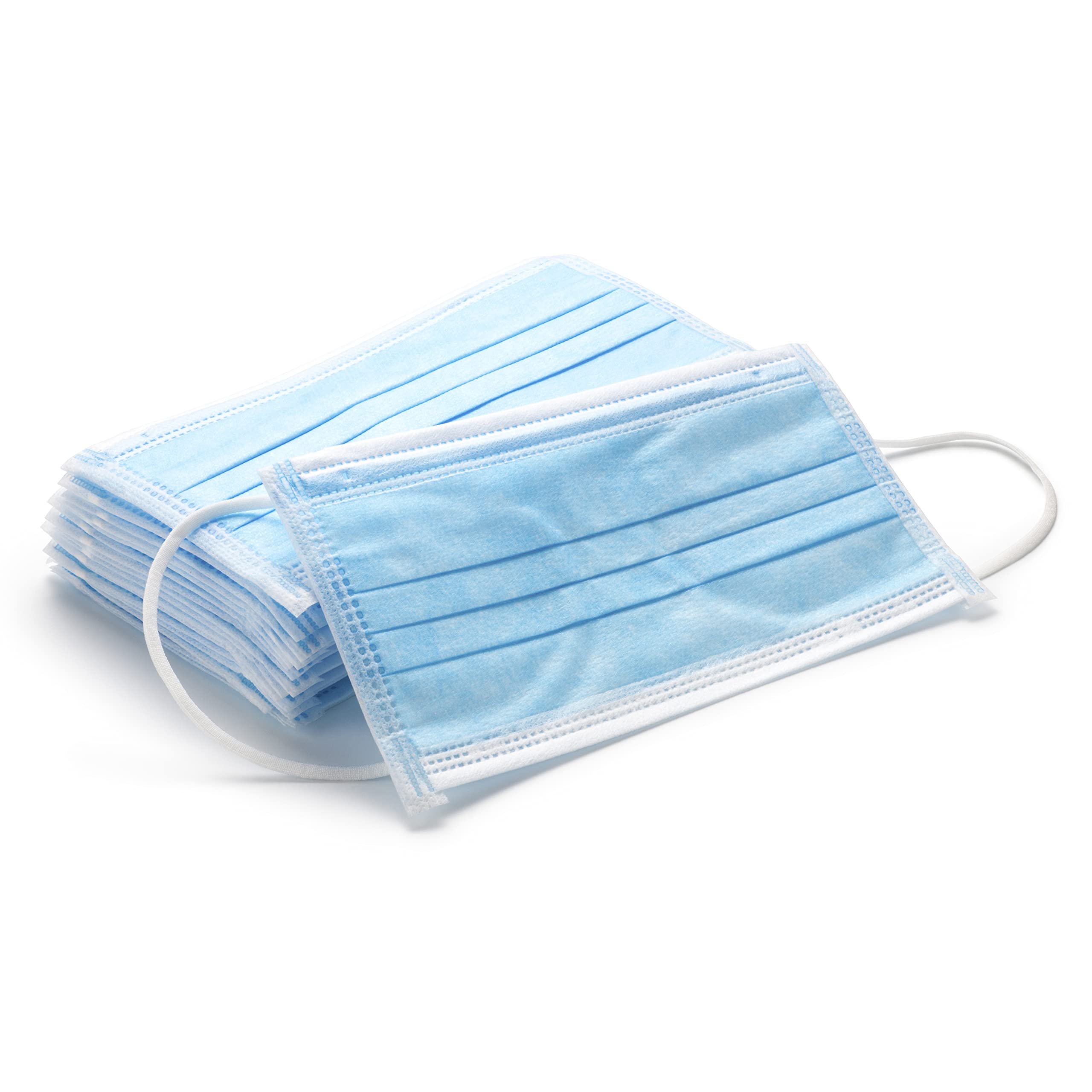 Bulk Disposable Face Masks - 50 Pack, 3-Ply Protective Masks for Daily Use, Travel & Work - Comfortable & Breathable Safety Masks in Bulk