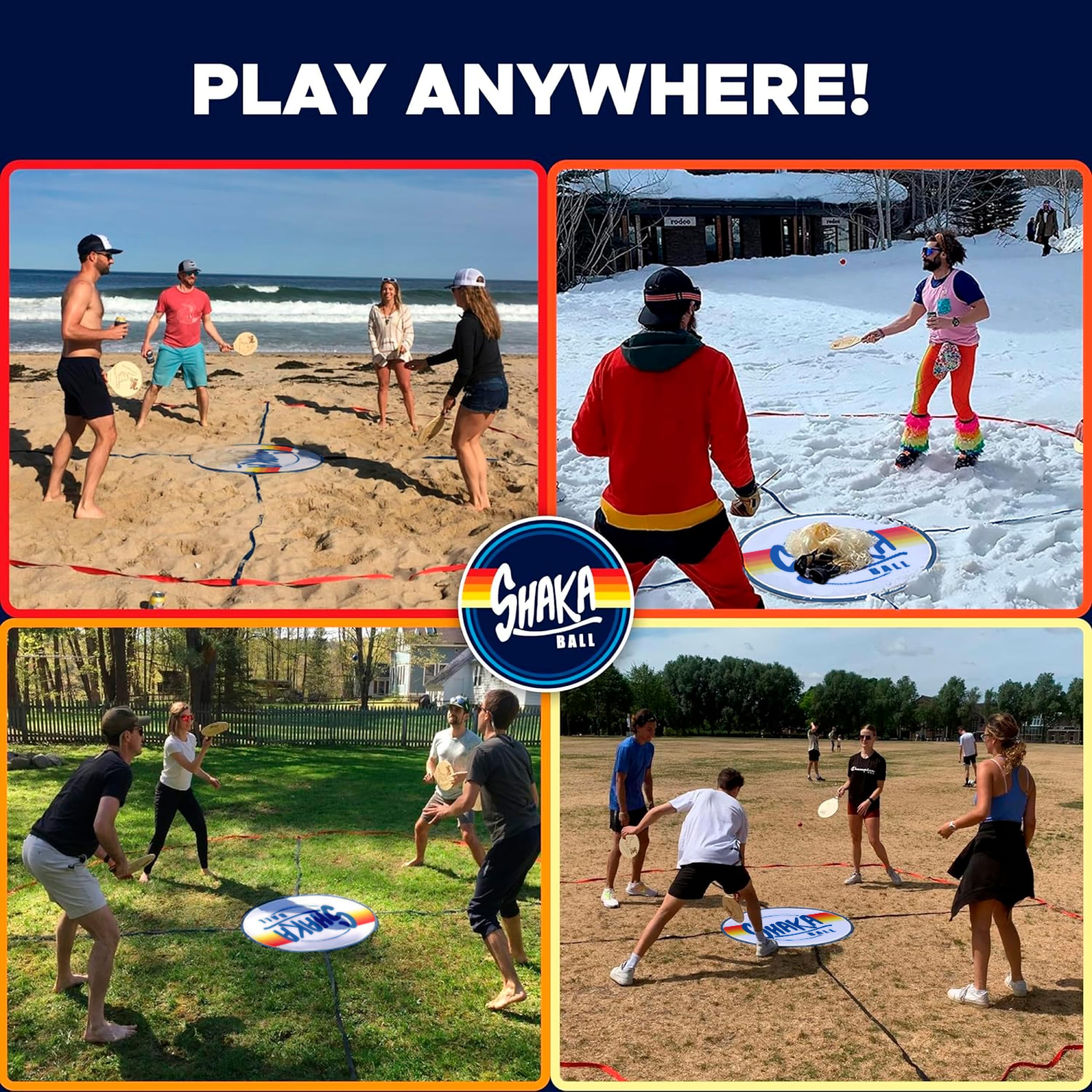 Beach Game Set for Outdoor & Indoor Fun - Family & Kids Lawn, Yard, Tailgate, Park, and Camping Games - Perfect for Beach Parties, Picnics, and Backyard Gatherings