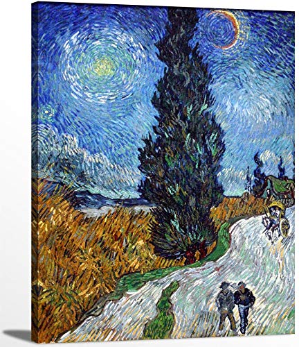 Road With Cypress and Star