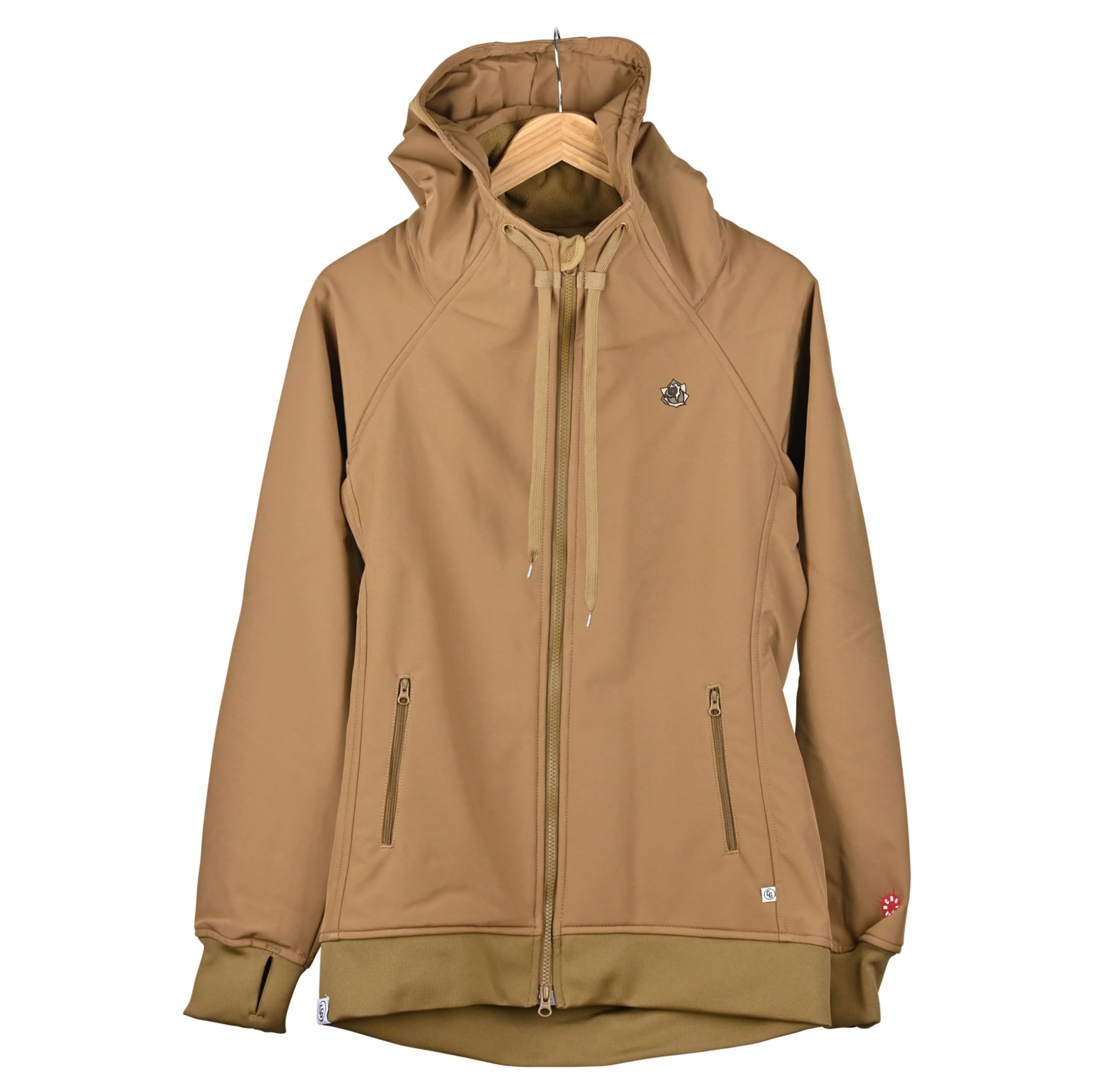 Women's Lightweight Tech Zip Hoodie - Breathable & Comfortable Fleece Jacket for Running, Hiking & Outdoor Activities