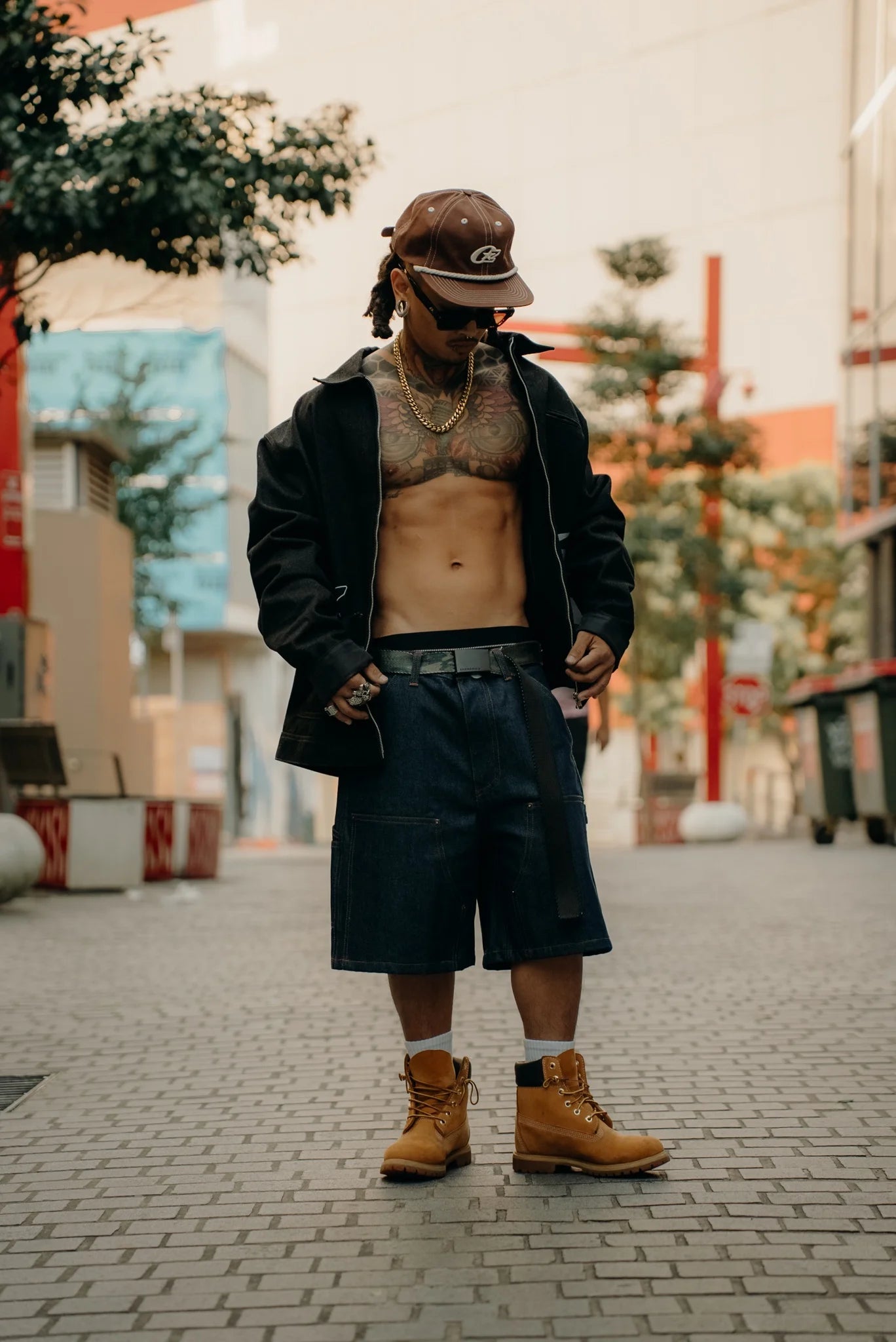 OZMNL Raw Indigo Denim Jorts - High-Quality Distressed Shorts for Men | Perfect for Casual Wear, Summer Outfits & Street Style