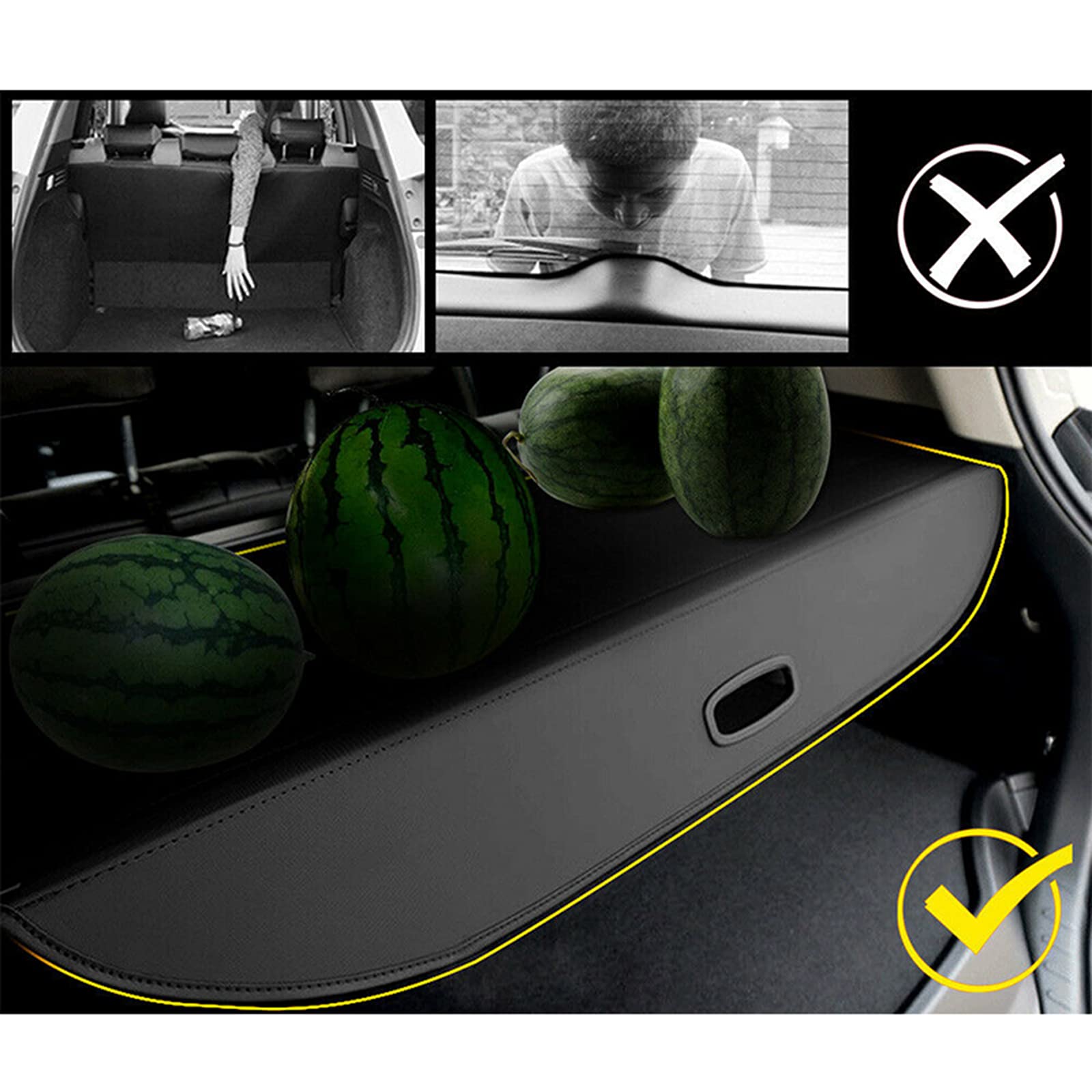 Retractable Cargo Cover for Land Rover Range Rover Sport 2014-2018 - Rear Trunk Shade Protector | UV Protection & Privacy Shield | Perfect for Road Trips, Grocery Hauling & Outdoor Adventures
