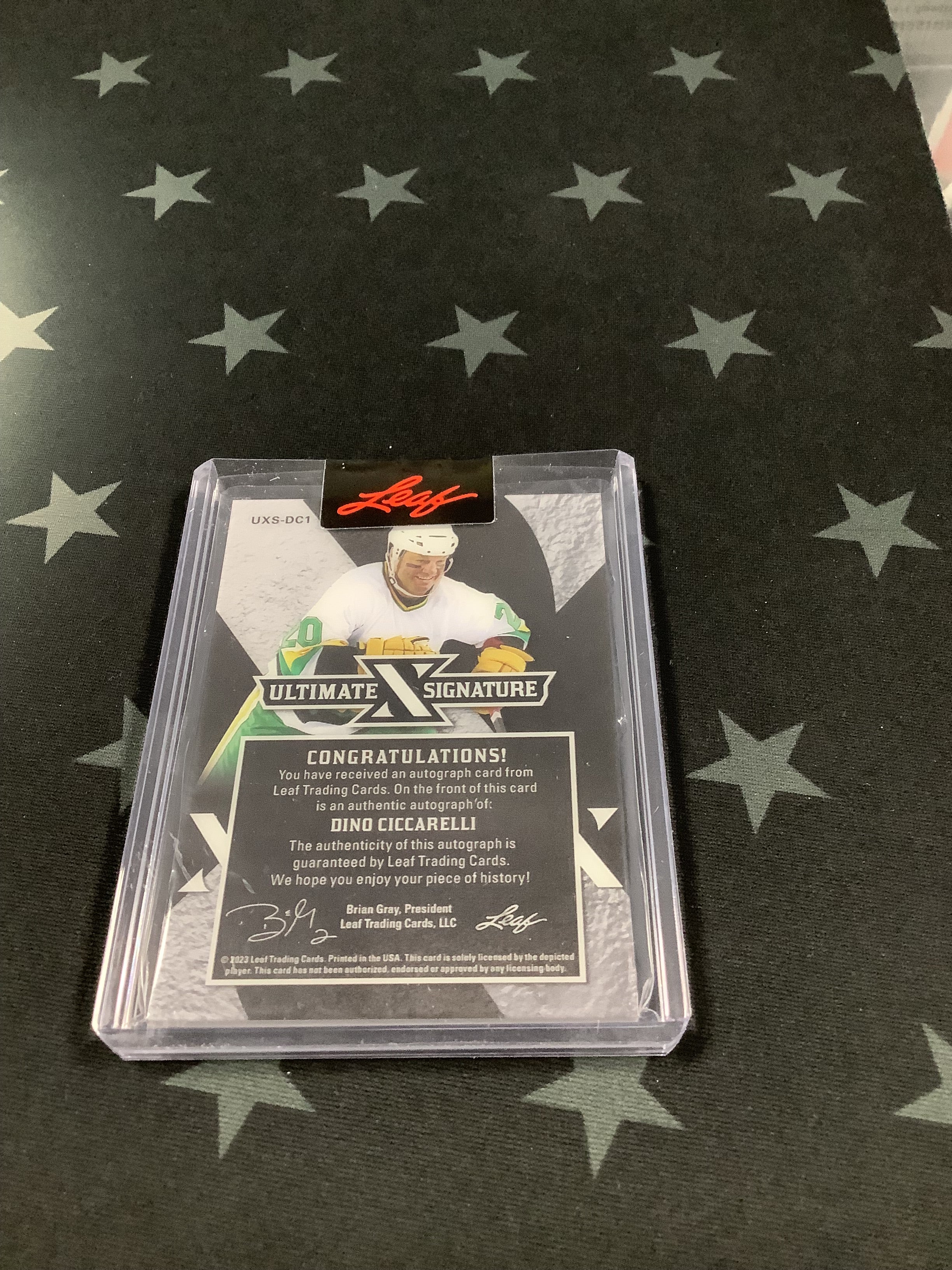 2023 LEAF ULTIMATE HOCKEY DINO CICCARELLI AUTOGRAPHED CARD #UXS DC1 - Rare Collectible for Hockey Fans & Sports Memorabilia Enthusiasts