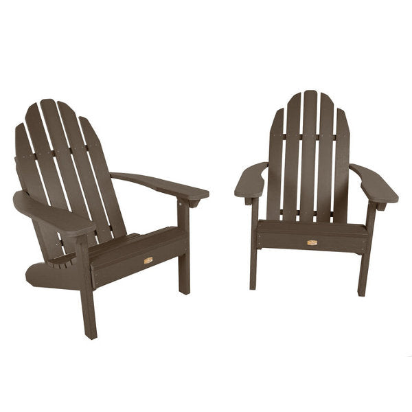 Premium Adirondack Chair Set of 2 - Heavy Duty Outdoor Patio Furniture for Backyard, Garden, Poolside & Deck - All-Weather Resin with Comfortable Ergonomic Design