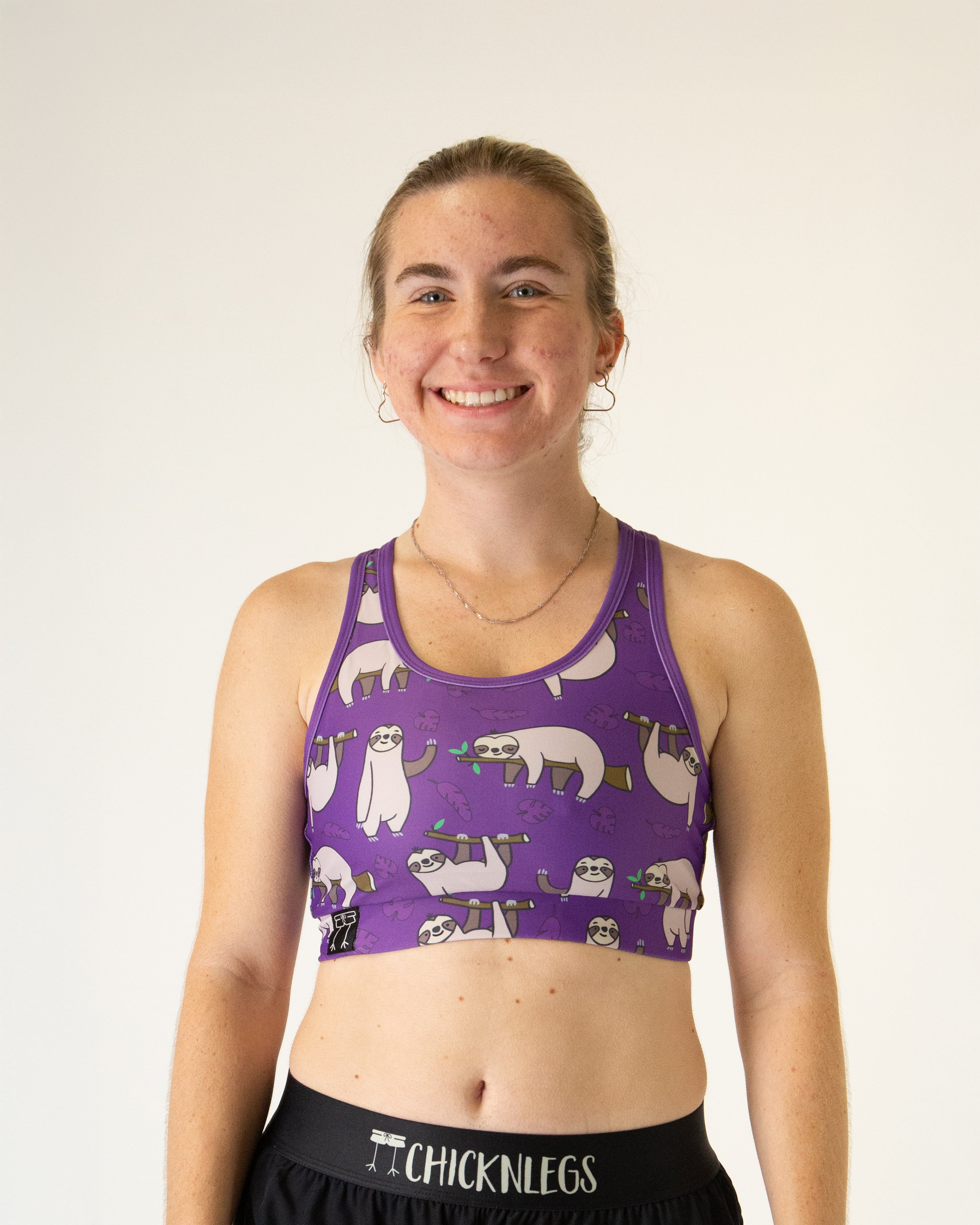 Sloths OG Sports Bra - High Support Workout Bra for Women - Perfect for Yoga, Running & Gym