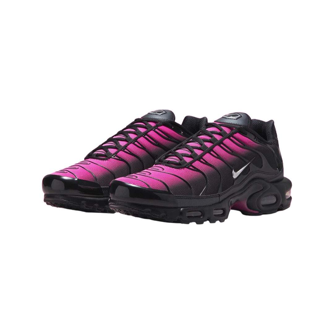 Nike Air Max Plus Running Shoes - Black, Metallic Silver & Pink | Men's & Women's Athletic Sneakers for Gym, Jogging & Casual Wear