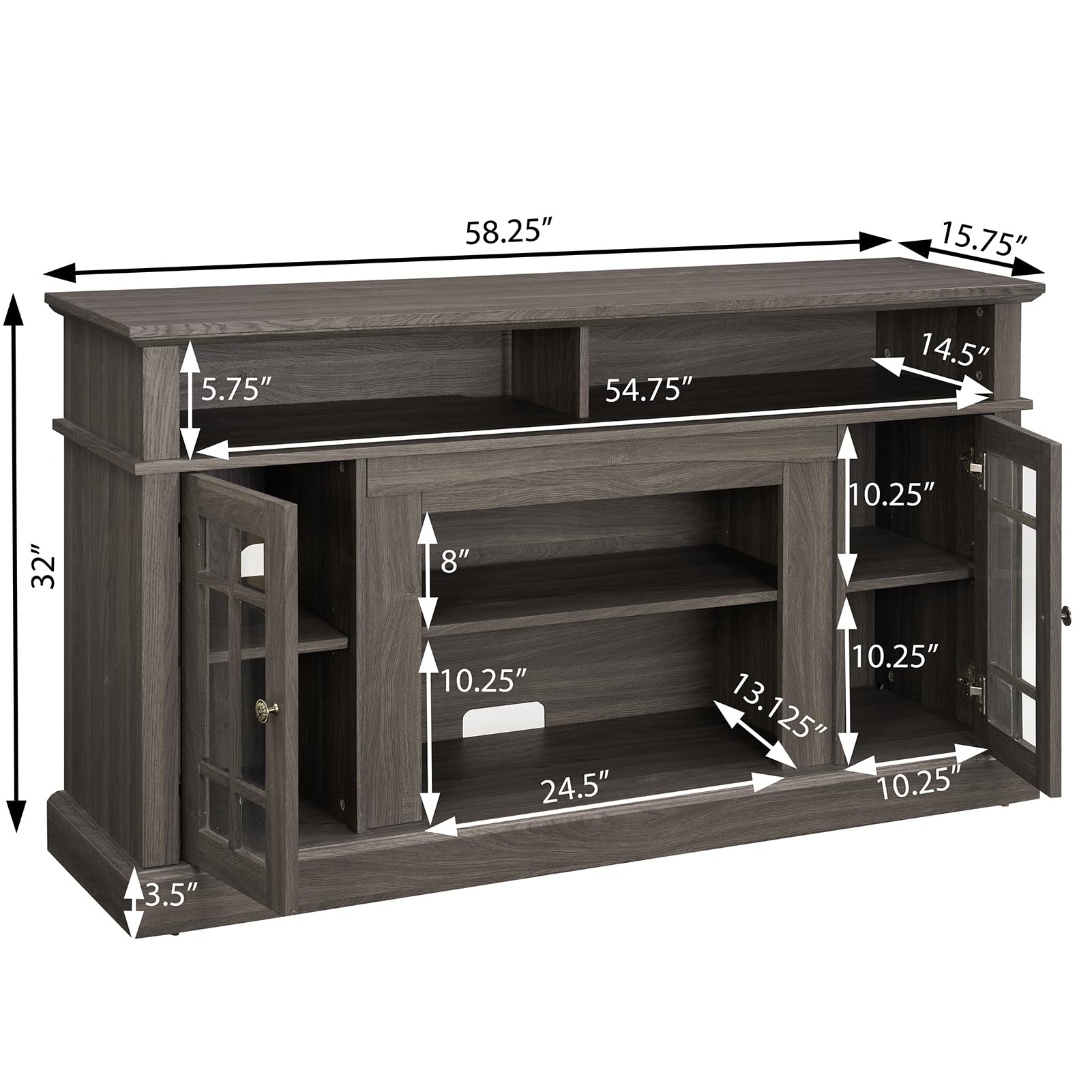 Modern TV Media Stand for TVs up to 65