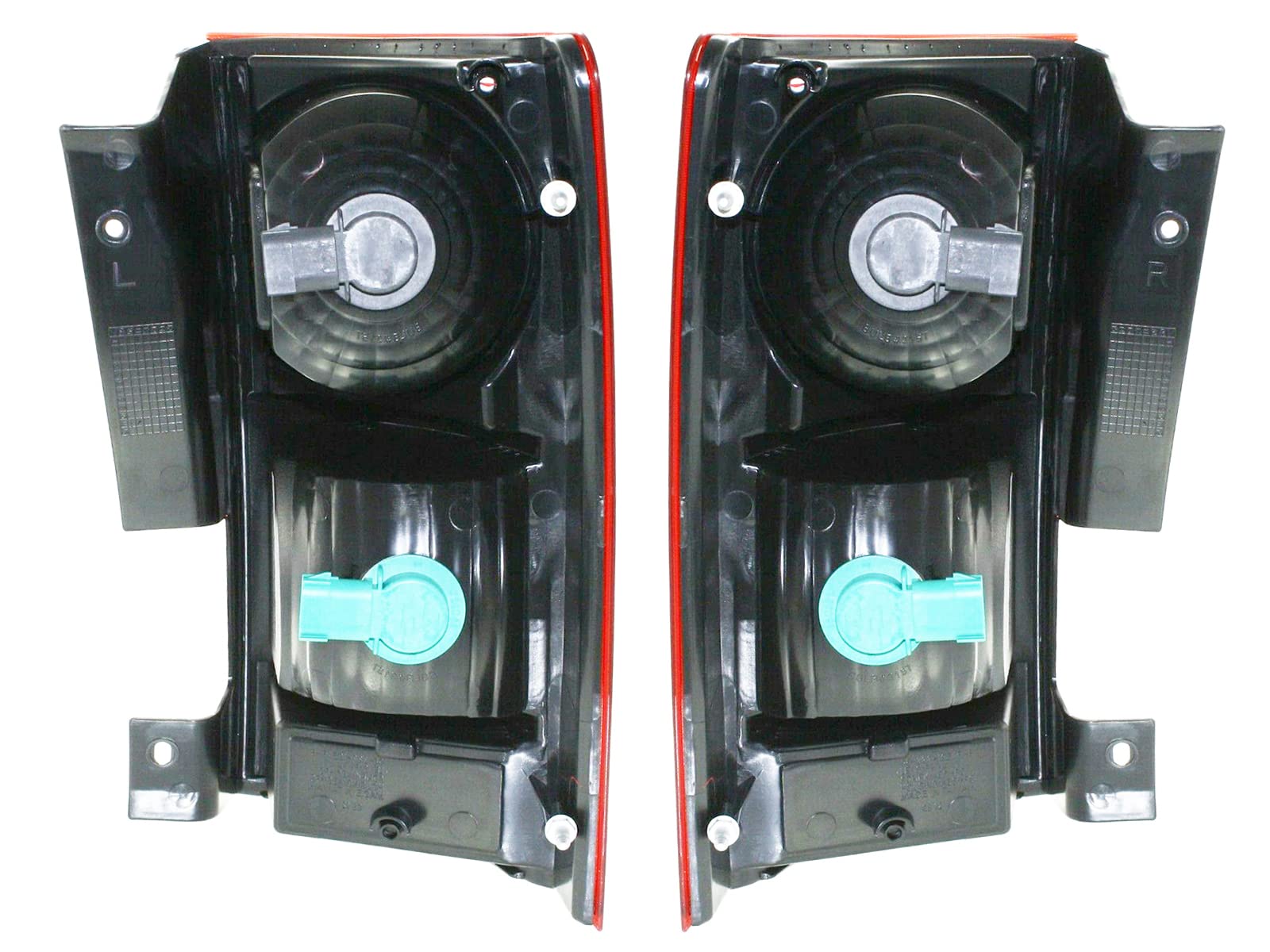 2008-2010 Chrysler Town & Country Tail Light Replacement Pair (Left & Right) with Bulbs - Compatible with Part Numbers 5113200AB, 5113201AB, CH2801179, CH2800179 - Perfect for Auto Repair & Restoration Projects