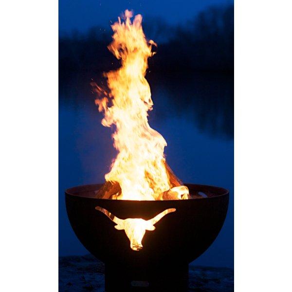 Longhorn Fire Pit - Heavy Duty Steel Outdoor Fire Pit for Backyard, Camping & Patio - Rust-Resistant & Durable Design for Year-Round Use