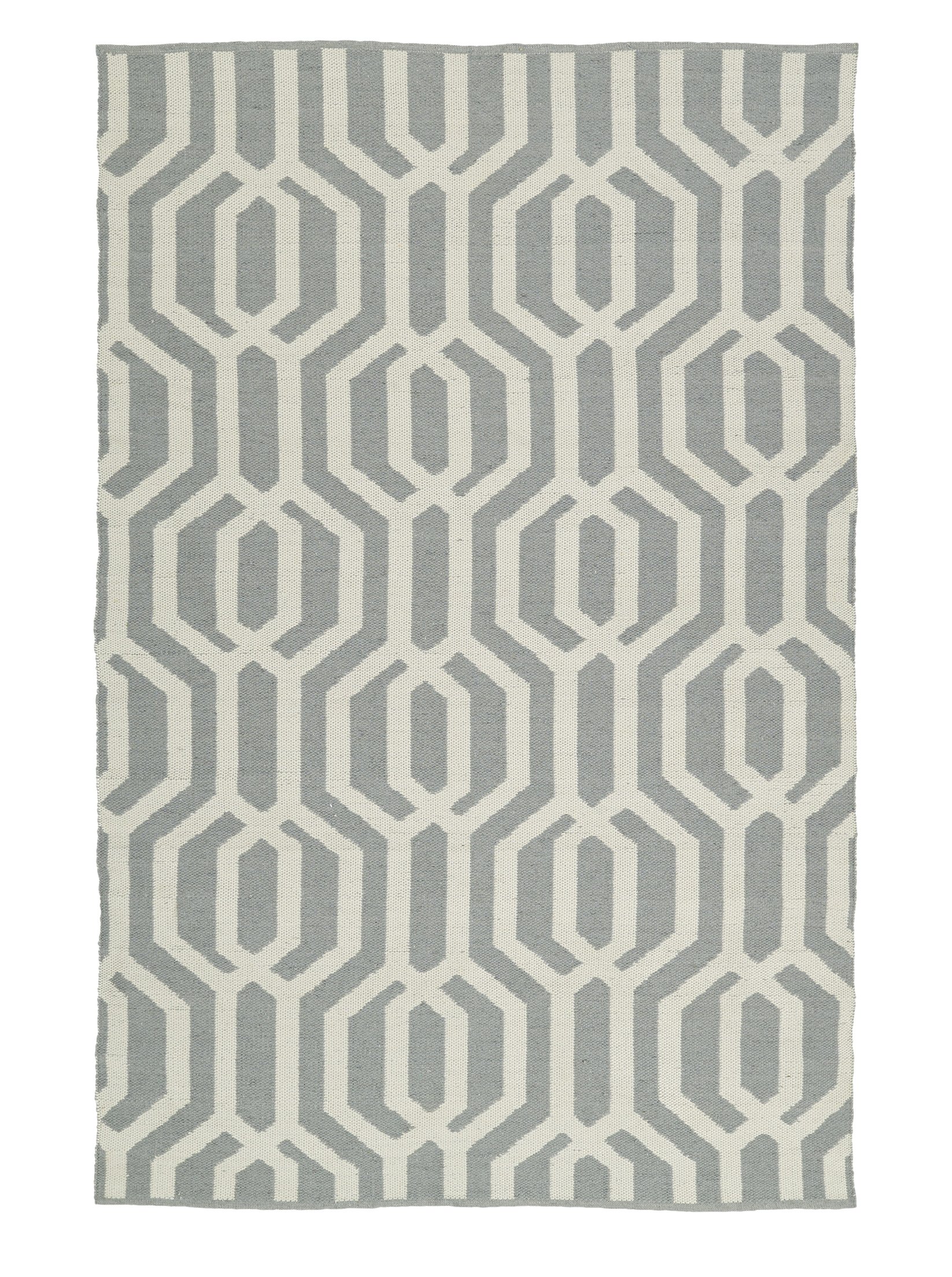 Kaleen Rugs Brisa Handmade Indoor/Outdoor Area Rug - 2' x 3' Grey Boho Chic Design for Living Room, Patio & Bedroom | Durable & Stylish Home Decor