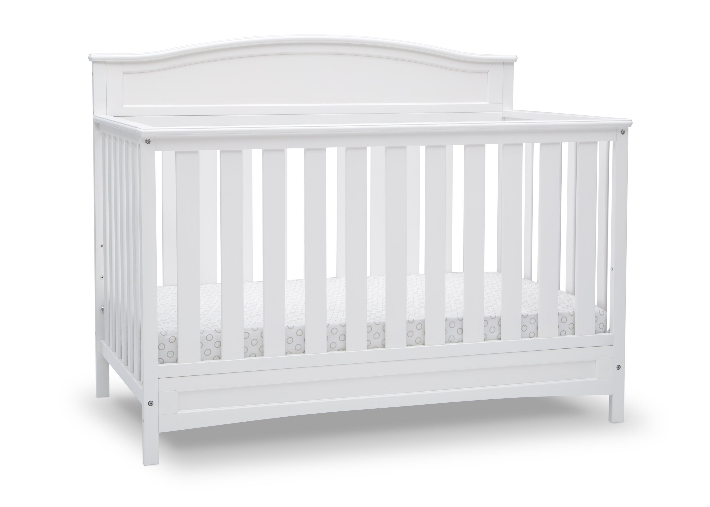 Emery Deluxe 6-in-1 Convertible Baby Crib - Toddler Bed, Daybed & Full-Size Bed - Modern Nursery Furniture for Newborns to Teens - Perfect for Small Spaces & Growing Families