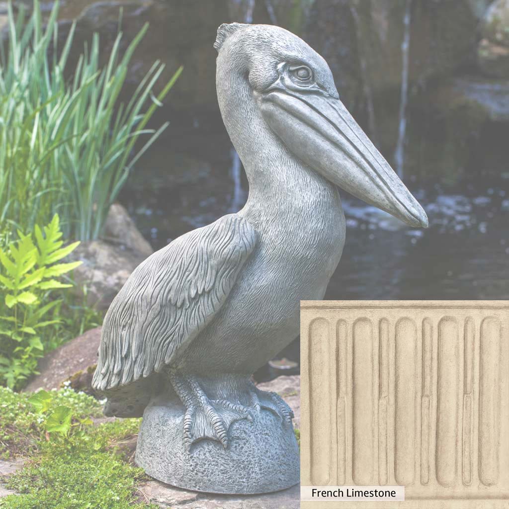 Campania International Pelican Statue - Elegant Outdoor Garden Decor for Patio, Poolside & Coastal Home Decor