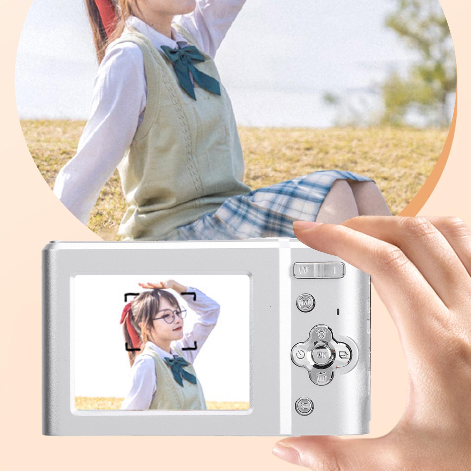 4K Digital Camera with 2.7K FHD Video, 2.4