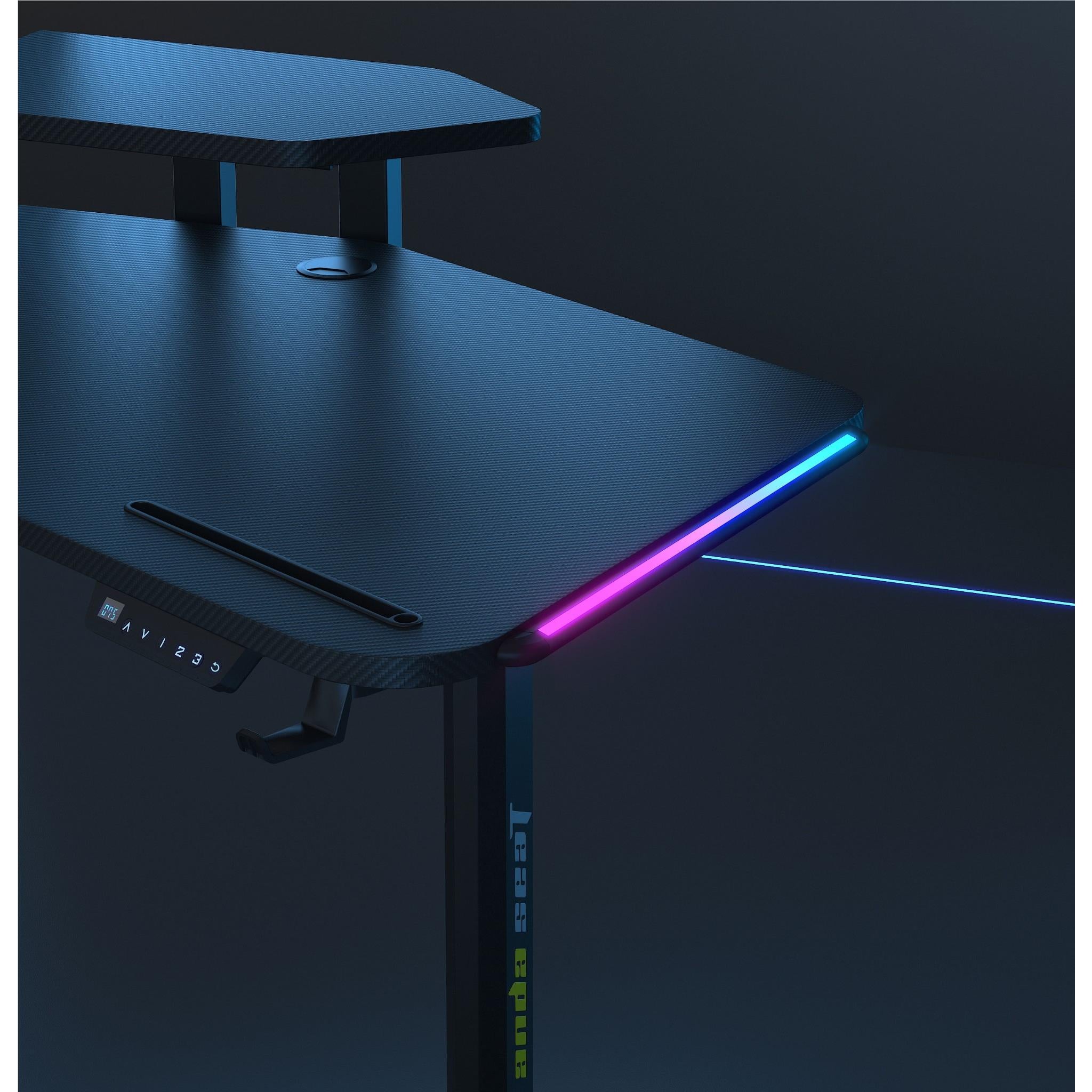 Anda Seat Shadow Warrior Gaming Desk - Ergonomic Computer Desk for PC & Console Gamers - Perfect for Home Office, Streaming & Esports Setup