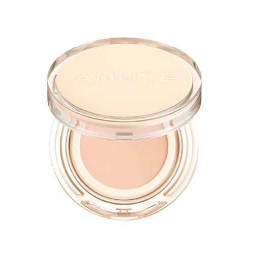 Amuse Dew Jelly Vegan Cushion SPF38 PA+++ - Lightweight Hydrating Vegan BB Cushion with Sun Protection for Daily Makeup & On-The-Go Touch Ups