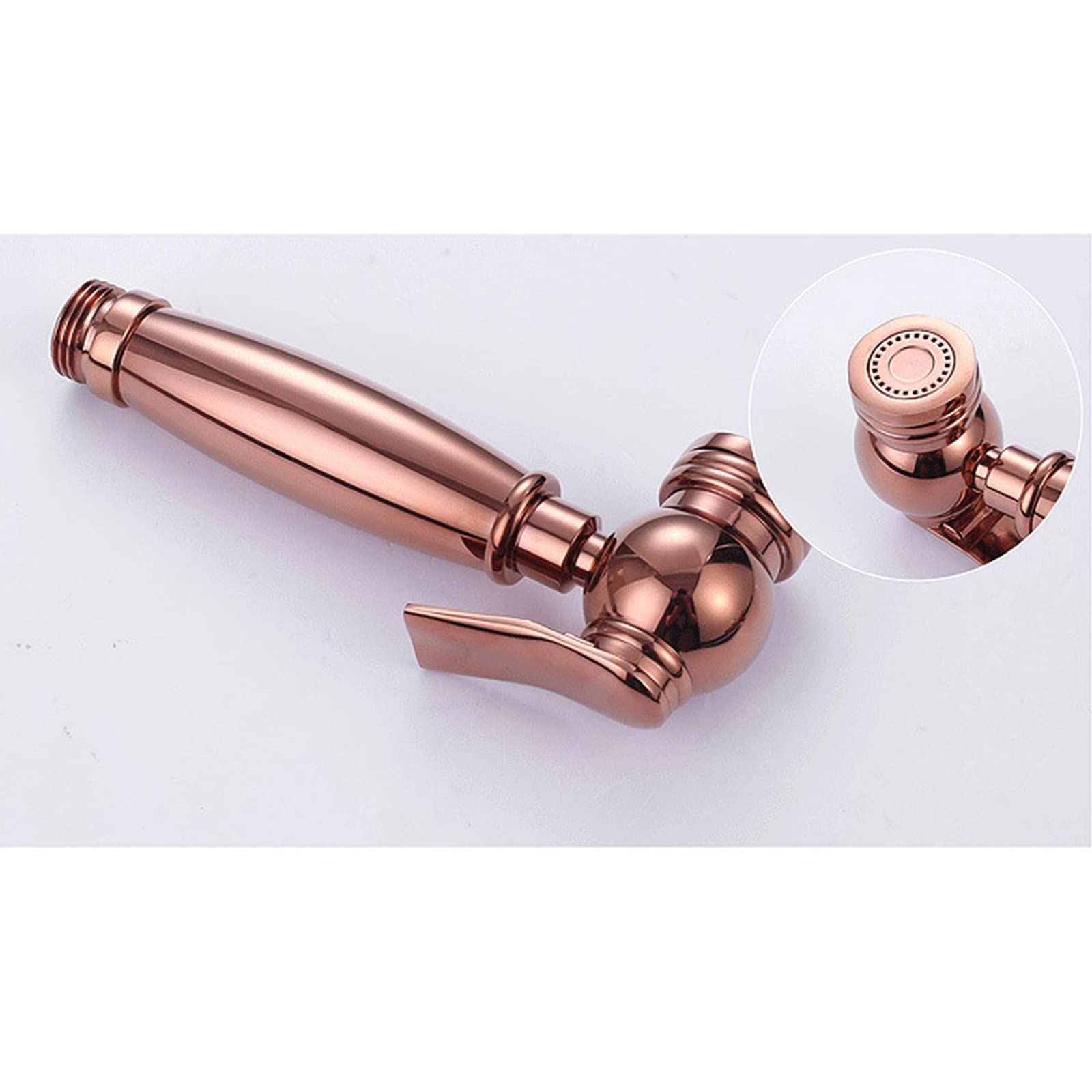 Rose Gold Bidet Sprayer for Toilet - Hot & Cold Water Handheld Cloth Diaper Sprayer Kit, Brass Wall Mounted Bathroom Bidet Attachment Set | Perfect for Baby Care, Hygiene Cleaning & Modern Bathroom Upgrades