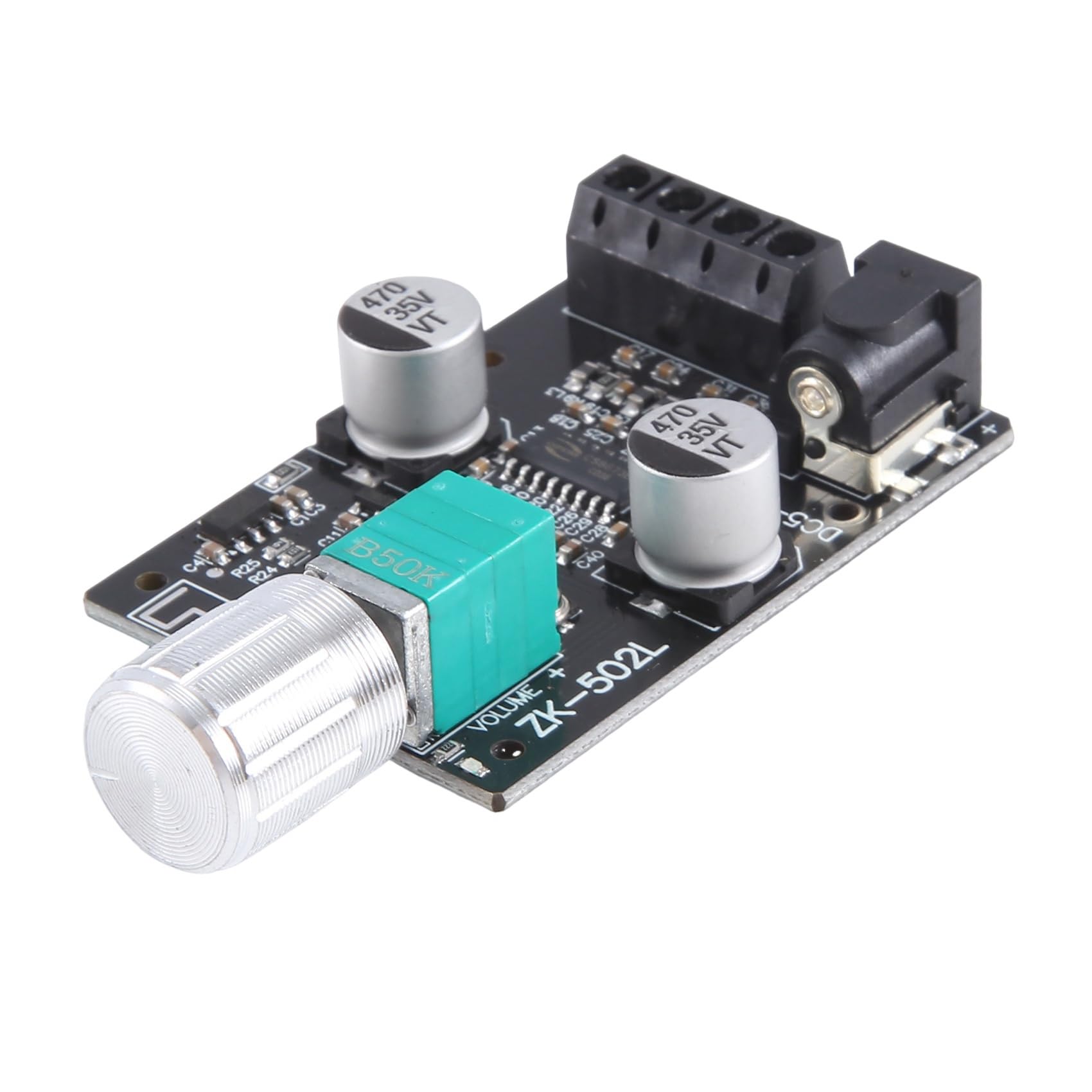 CENMEN 502L Bluetooth 5.0 Wireless Audio Amplifier - 50Wx2 Stereo Power Amp Board with Digital Module for Home Theater, Car Audio & DIY Speaker Projects