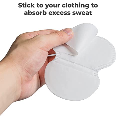 FLORISCA Disposable Underarm Sweat Pads for Men - Highly Absorbent, Cotton, Anti-Allergic, Antibacterial & Odor Control (Pack of 5) - Perfect for Gym, Work & Daily Comfort