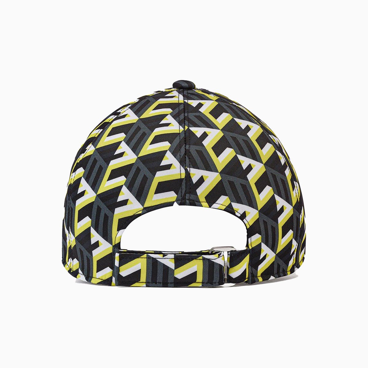 Eco-Friendly Cubic Monogram Print Cap - Recycled Nylon Unisex Baseball Hat for Men & Women - Perfect for Outdoor Activities, Sports, and Casual Wear