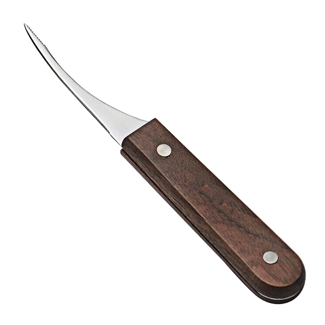 Stainless Steel Shrimp Deveiner Tool with Wooden Handle - Easy Shrimp Cleaning Knife for Kitchen & Seafood Prep | Perfect for Home Cooks & Professional Chefs