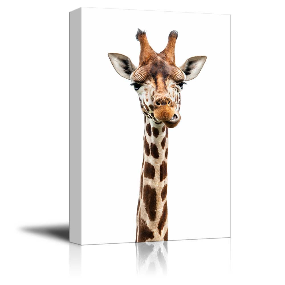 Wall26 - Giraffe Canvas Wall Art - Modern Giclee Print Gallery Wrap Ready to Hang - 32