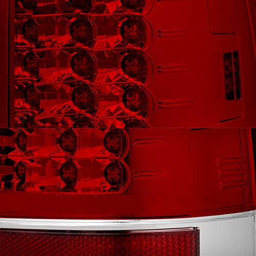 AKKON Red Clear LED Tail Lights Brake Lamps Replacement Pair for 08-16 Ford F-Series Super Duty Pickup Truck - Upgrade Your Truck's Style & Safety for Night Driving & Off-Road Adventures