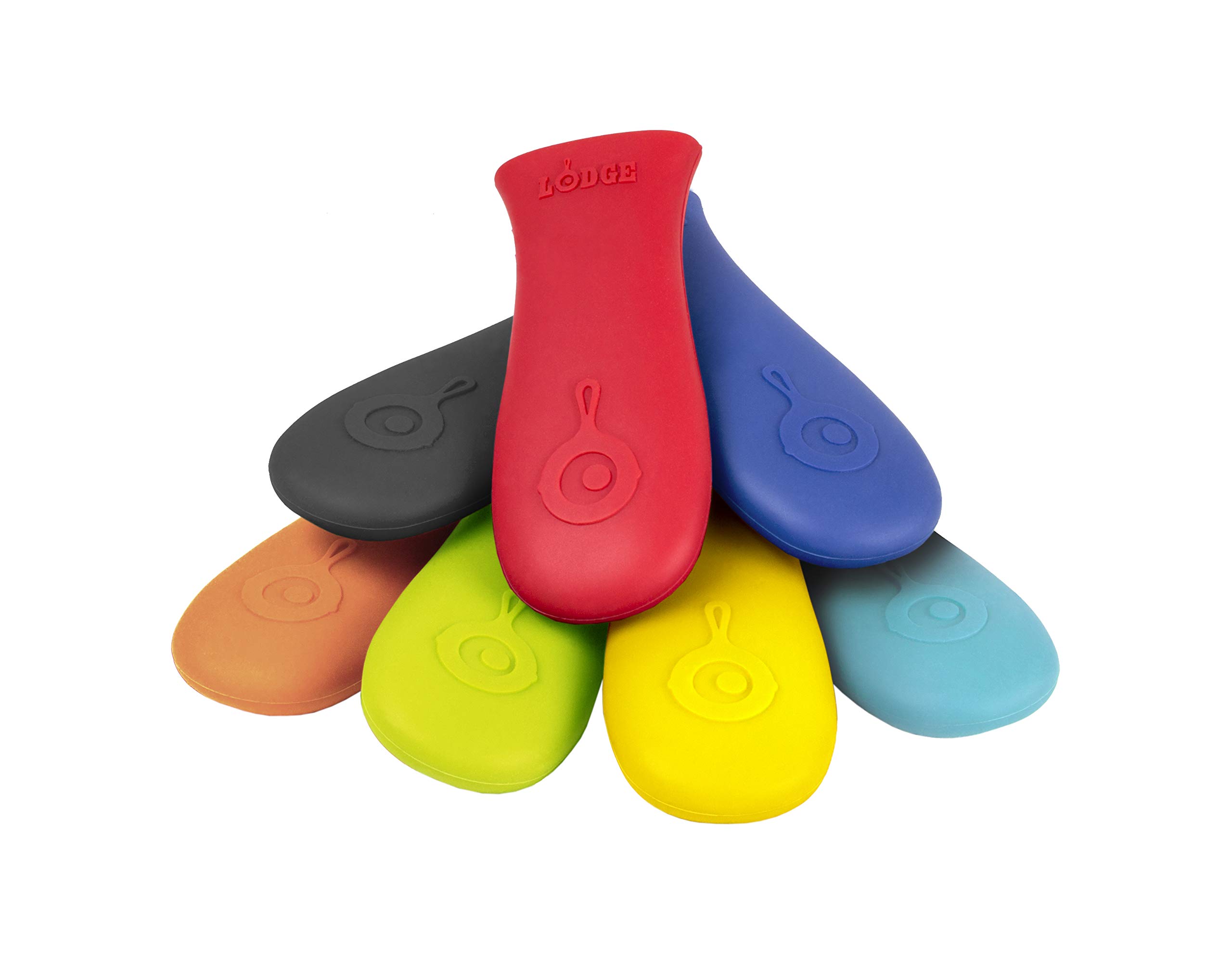 Lodge Pre-Seasoned Cast Iron 5-Piece Cookware Set with Silicone Handle Holder - 10.25