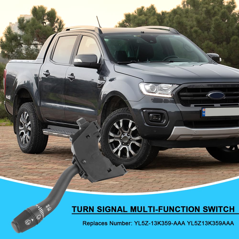 YL5Z-13K359-AAA Multifunction Turn Signal & Wiper Switch - Compatible with Ford Explorer & Mercury Mountaineer - Durable Replacement for Smooth Driving Experience - Perfect for Highway Commuting & Rainy Weather Conditions