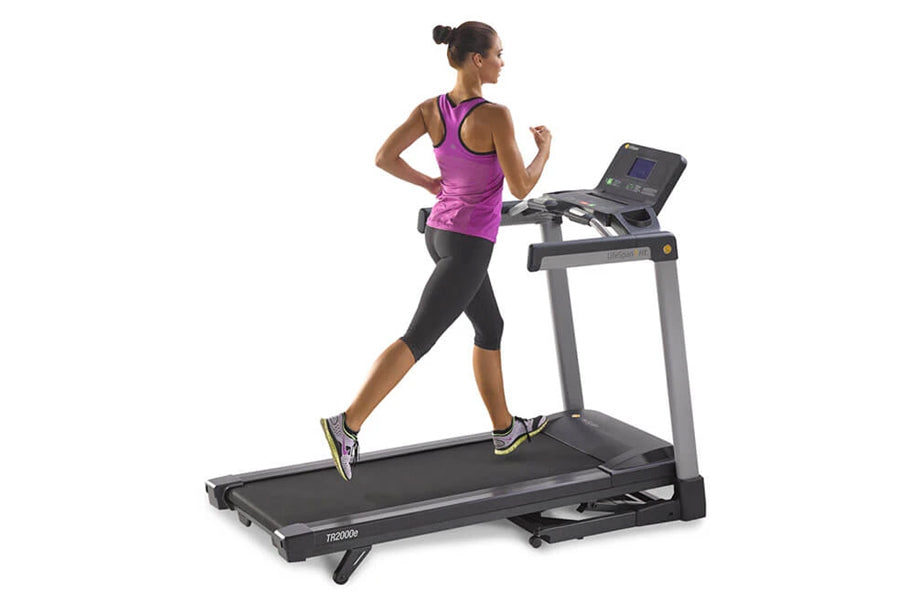 LifeSpan TR2000e Electric Folding Treadmill - Compact Home Fitness Equipment for Running & Walking - Perfect for Small Spaces & Home Gym Workouts