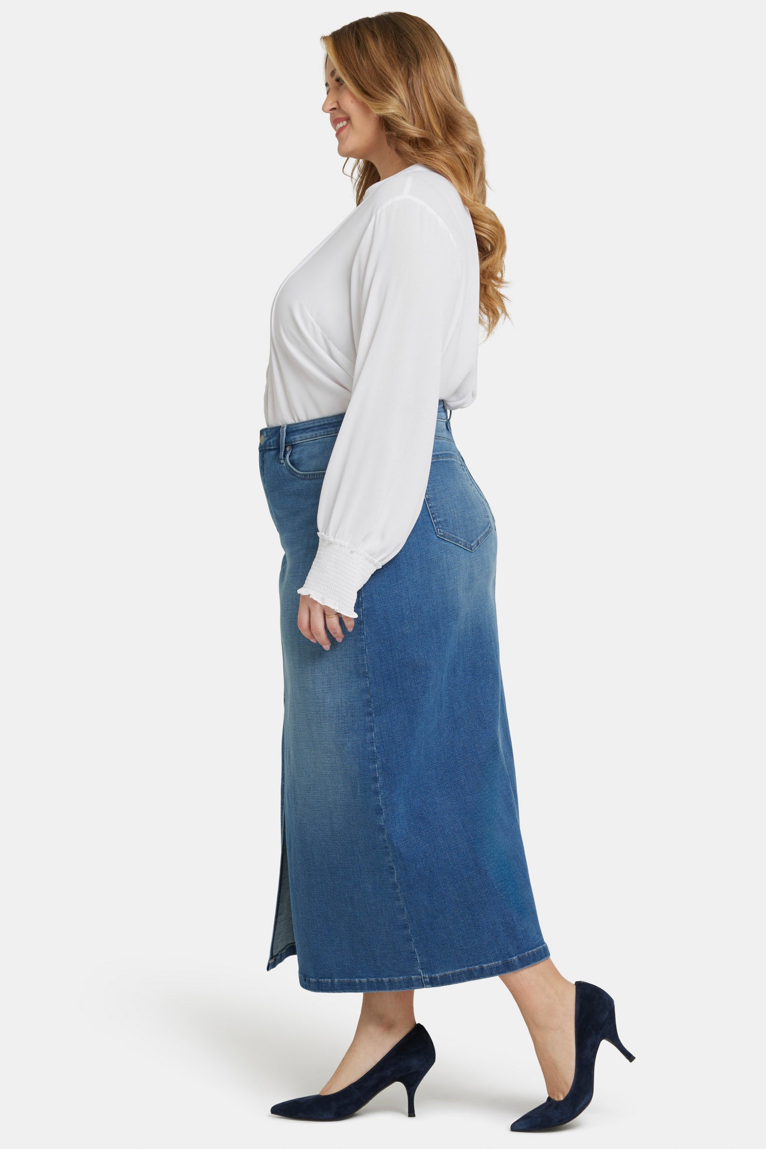 Plus Size High Rise Long Skirt for Women - Elegant Fairmont Style | Perfect for Office, Party & Casual Outfits