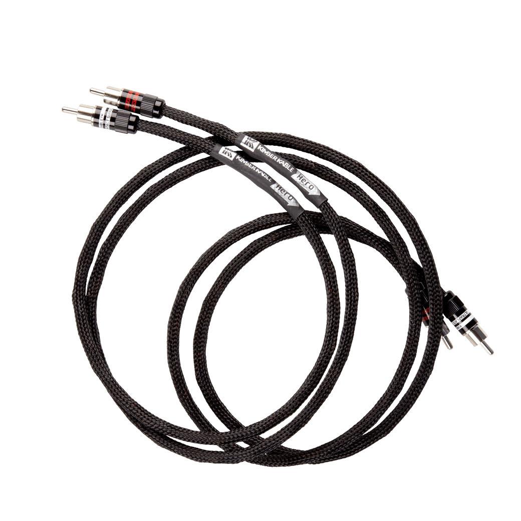 Premium Kimber Kable Hero Analog Interconnect Cable Pair - High-Fidelity Audio Cables for Home Theater & Stereo Systems - Perfect for Audiophiles & Music Enthusiasts