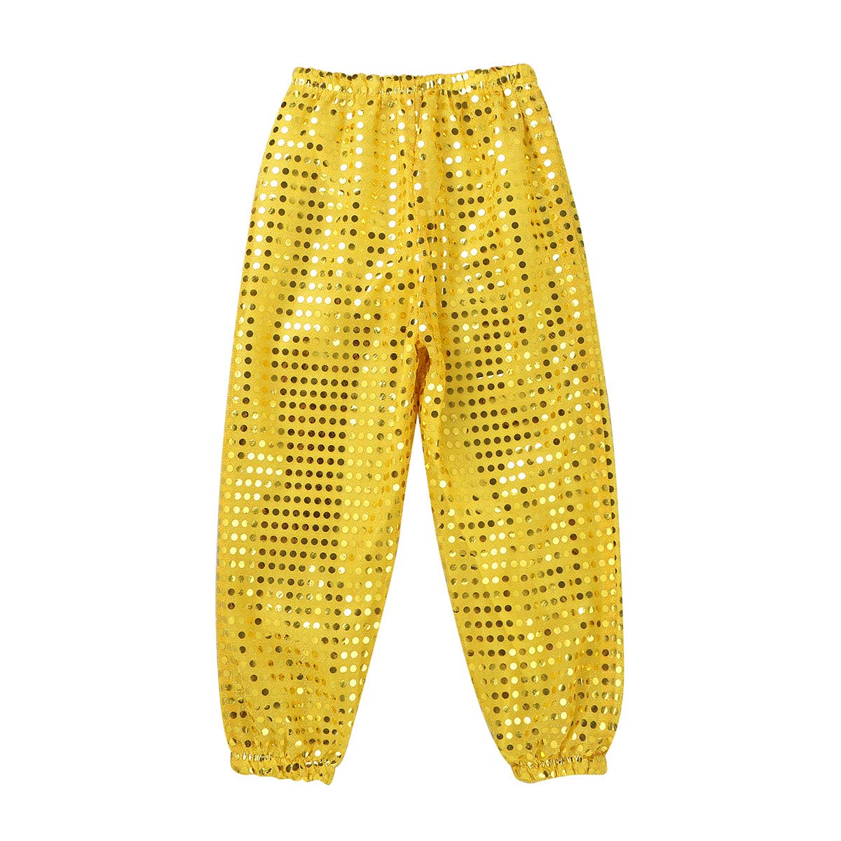 **YEAHDOR Kids Glitter Sequins Hip Hop Jazz Dance Pants - Boys & Girls Street Dance Costume for Solo & Group Competition - Perfect for Performances, Recitals & Dance Classes**