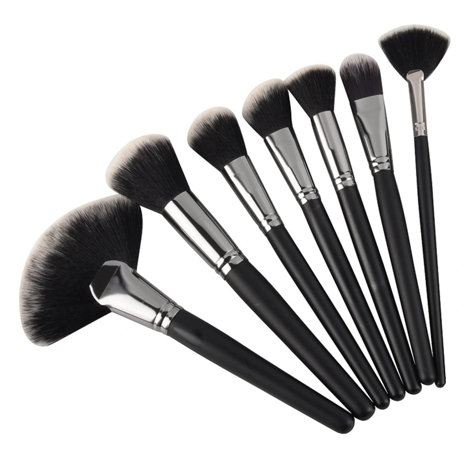 AVTY 24-Piece Professional Makeup Brush Set - Premium Synthetic Kabuki Foundation Blending Eyeshadow Brushes for Face & Eye Makeup Application | Complete Cosmetic Kit with Travel Case | Perfect for Beginners, Makeup Artists & On-the-Go Beauty