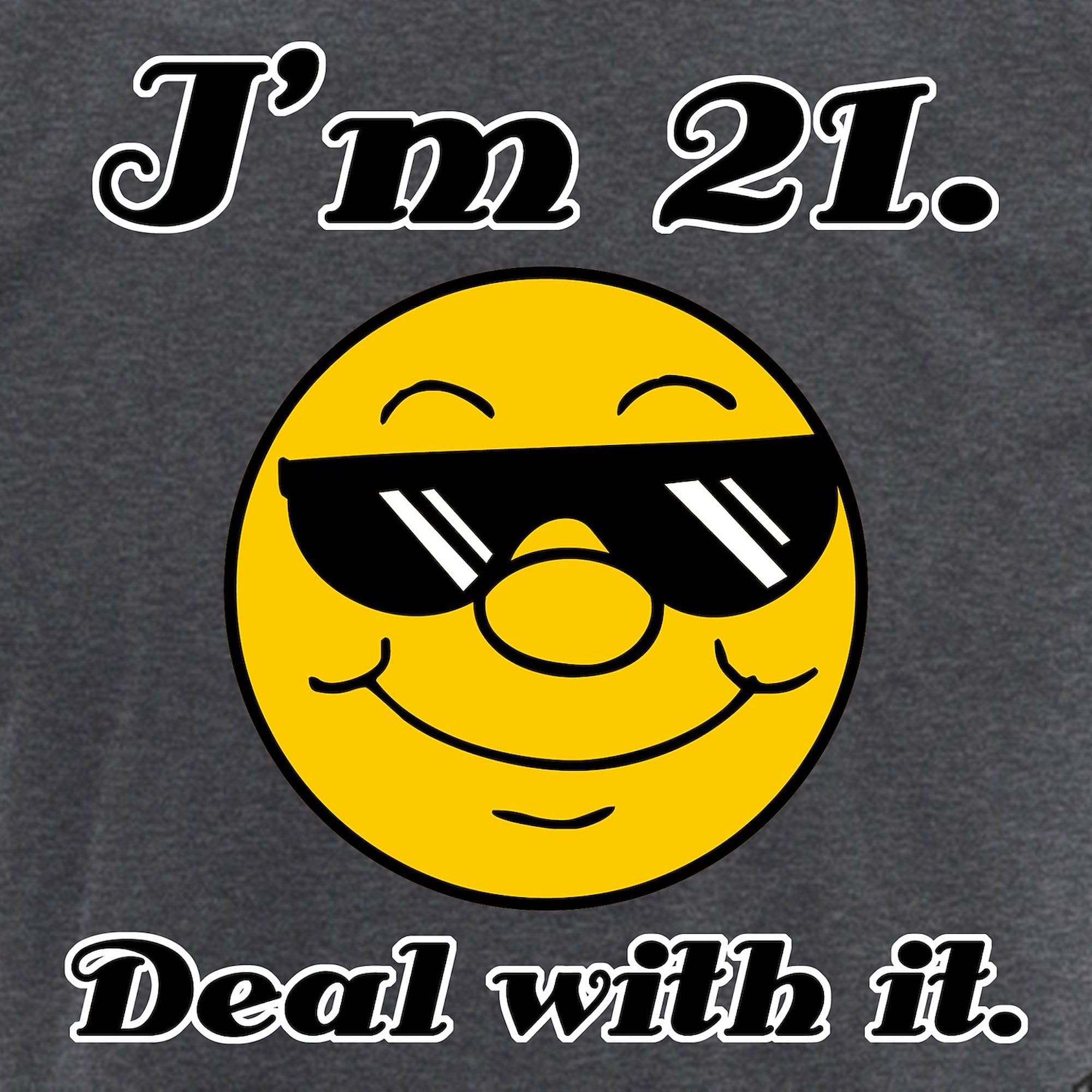 21st Birthday 'Deal With It' Men's Charcoal Pajama Set - Funny Novelty Sleepwear for Adult Birthday Parties & Celebrations