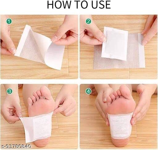 Dr. Pen Detox Foot Patches - Natural Pain-Free Foot Pads for Stress Relief & Better Sleep, Body Cleansing & Toxin Removal Kit (10 Pads) - Perfect for Nighttime Relaxation & Wellness Routine