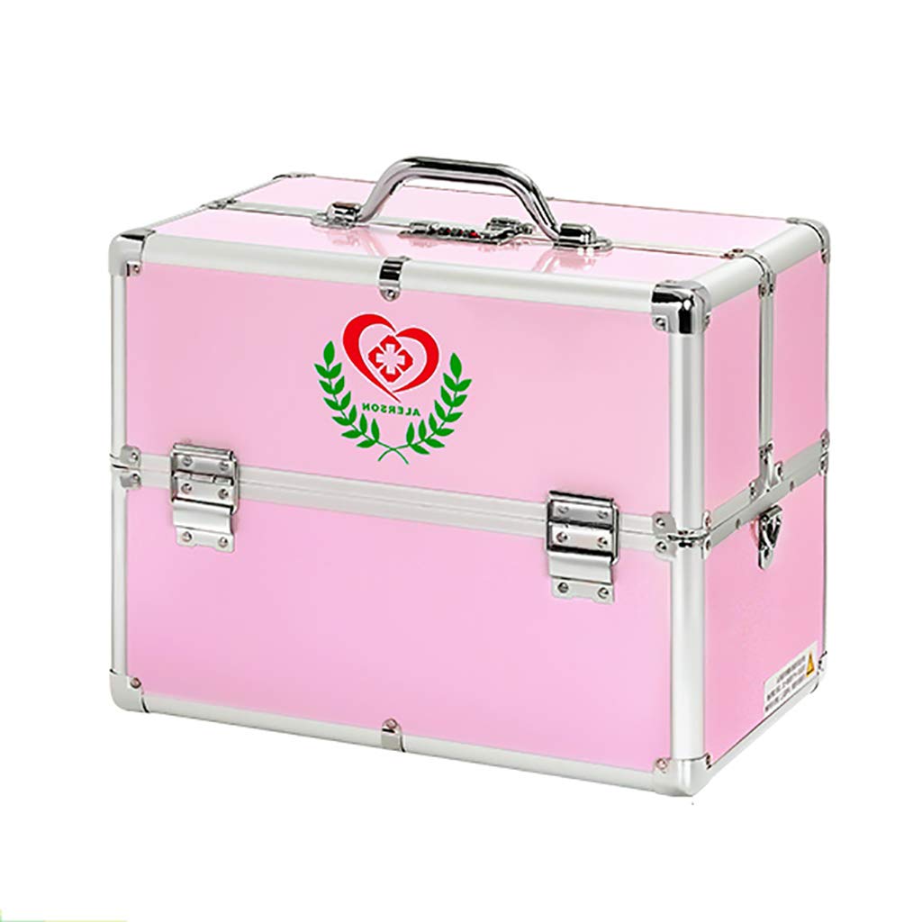 KKYY Portable Metal Key Lock Box & Medicine Storage Box - Secure 3-Digit Combination First Aid Kit (2 Colors) | Ideal for Home, Office, Travel & Emergency Medical Supply Organization