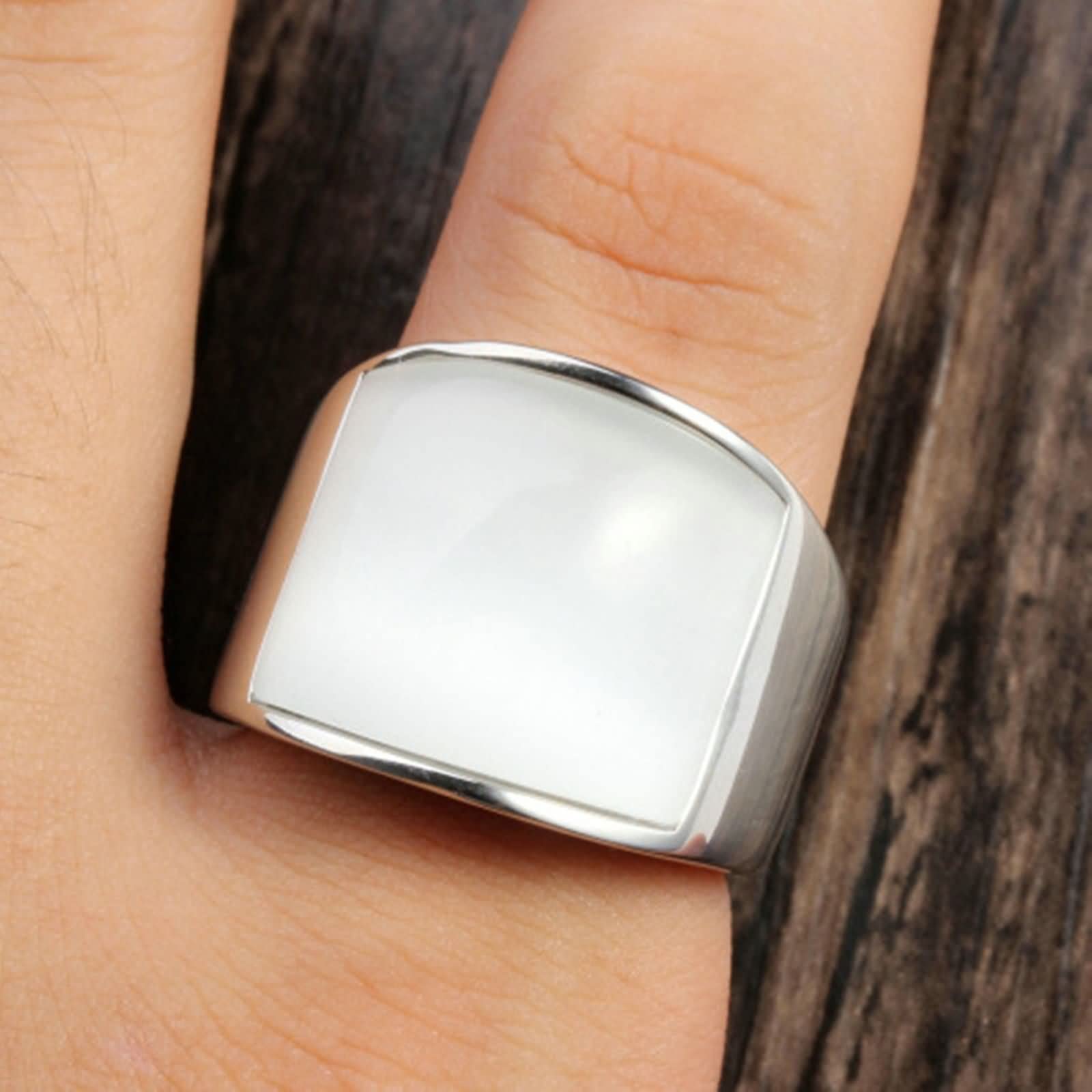 Gothic Men's Rings with Cat Eye Stone - Stainless Steel for Goth Style & Fashion