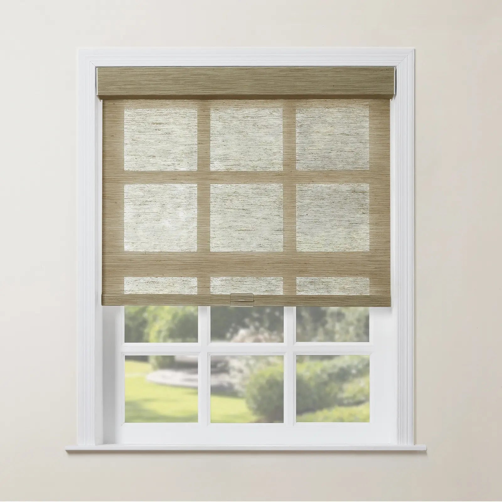 Rae Natural Jute Woven Wood Roller Shades Cordless - Eco-Friendly Window Coverings for Living Room, Bedroom & Home Decor