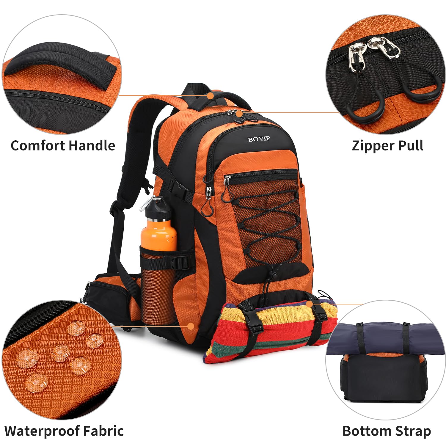 40L Waterproof Hiking Backpack - Lightweight Daypack for Travel & Camping | Outdoor Adventures