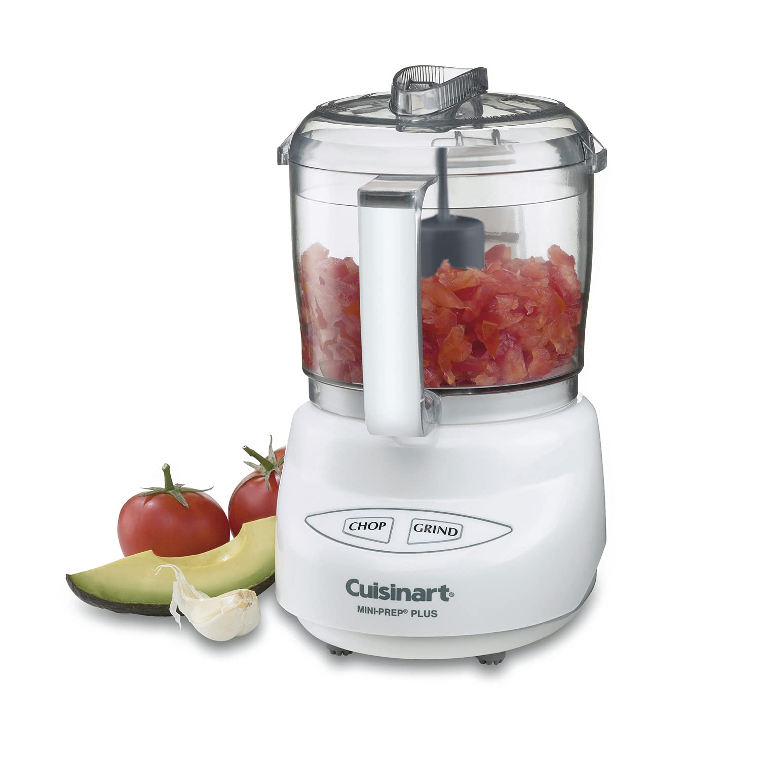 Cuisinart Mini Prep Plus Food Processor - 3 Cup Capacity, White (DLC-2AC) - Perfect for Chopping, Mixing & Pureeing Small Batches in Your Kitchen
