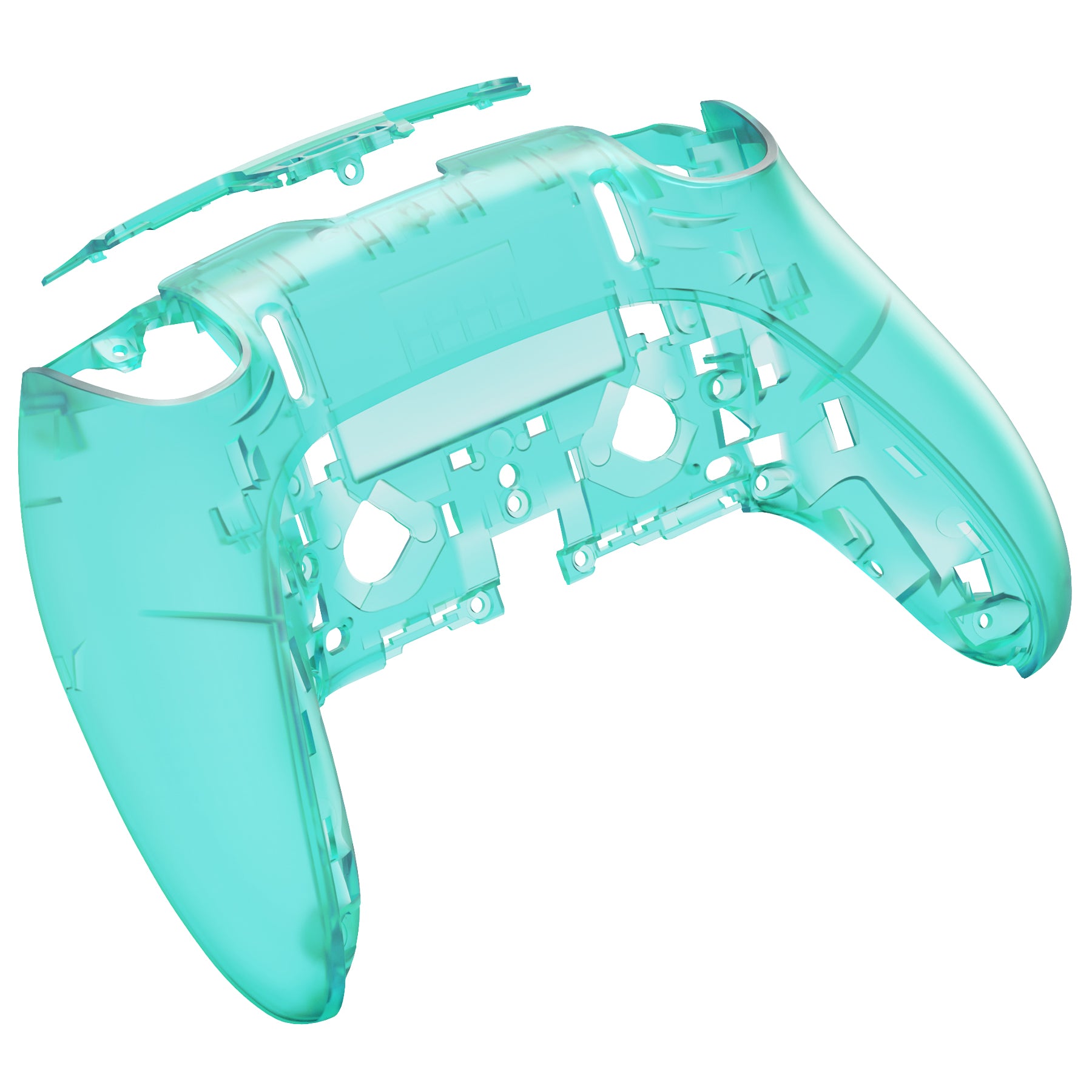 eXtremeRate Emerald Green Custom Back Housing Bottom Shell for PS5 Edge Controller - DIY Replacement Cover for Enhanced Grip & Style | Perfect for Gaming, Streaming & Competitive Play