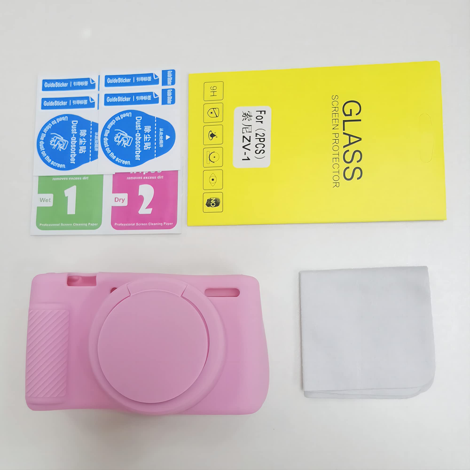 Sony ZV1 Camera Case - Slim Protective Sleeve for Sony ZV1 Digital Camera with Screen Protector | Anti-Scratch Soft DSLR Pouch | Perfect for Travel, Vlogging & Everyday Use (Pink)