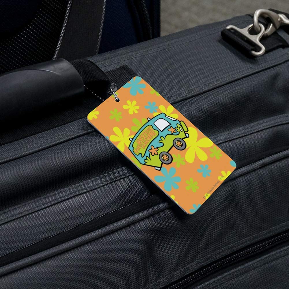 Scooby-Doo The Mystery Machine Luggage Tag - Cartoon Character Suitcase ID Tag for Carry-On Bags - Perfect for Travel, Cosplay, and Scooby-Doo Fans