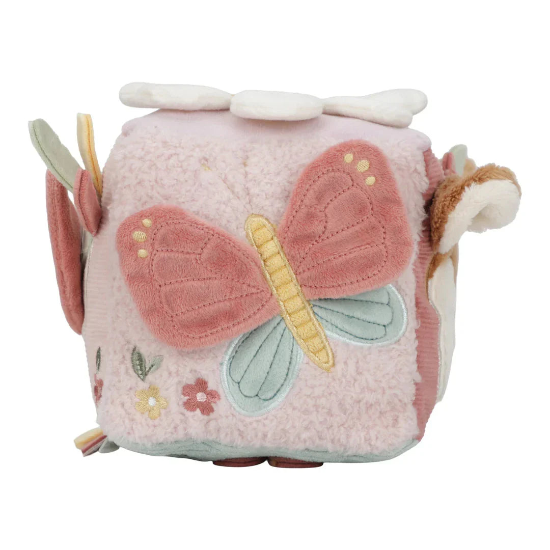 Fairy Garden Soft Activity Cube for Babies - Interactive Sensory Play Toy with Lights & Sounds - Perfect for Early Learning & Toddler Development | Great for Playtime, Daycare & Nursery Decor