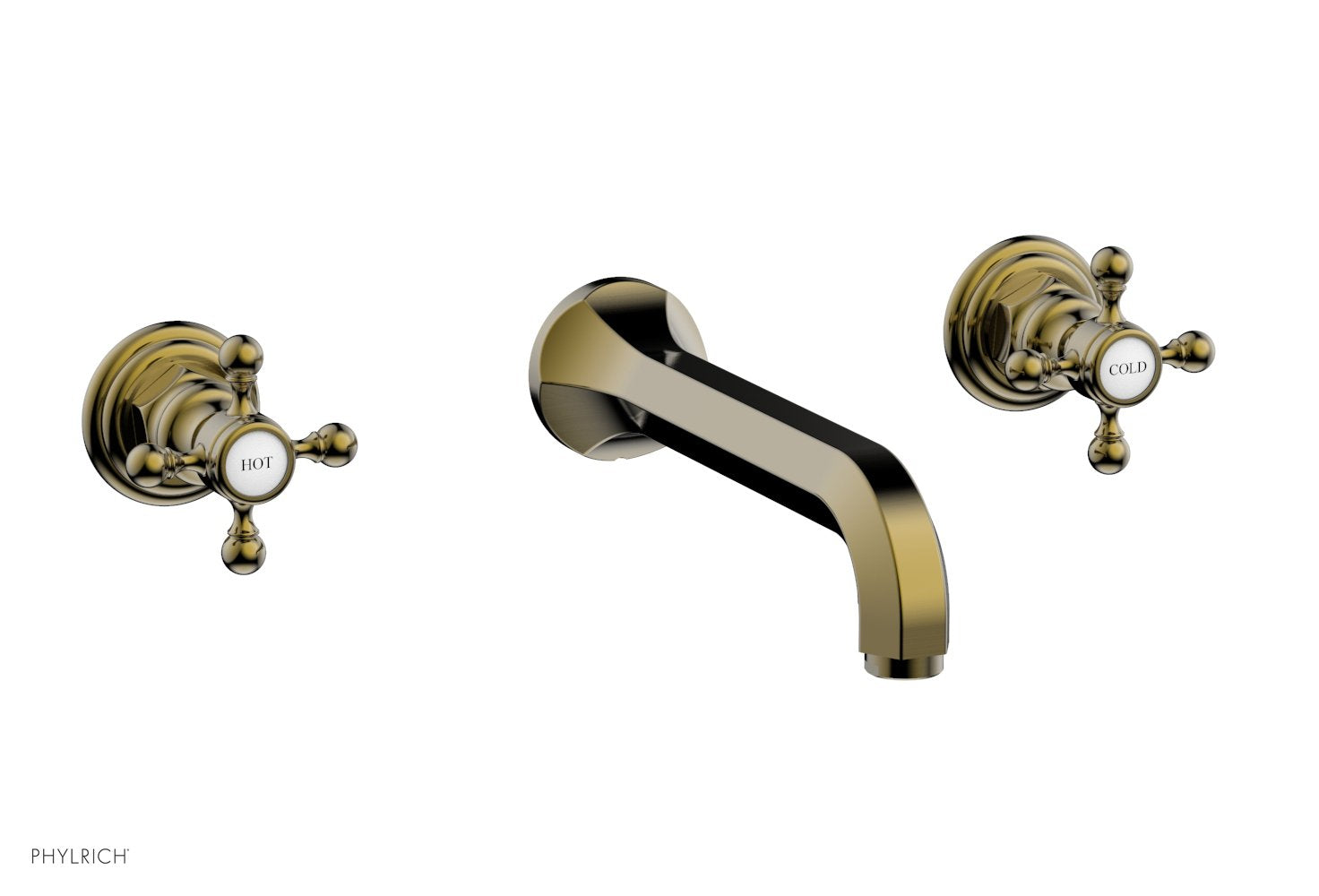 HEX TRADITIONAL Wall Mounted Lavatory Sink Set 500 11 - Perfect for Bathroom, Powder Room, and Guest Bathroom Decor