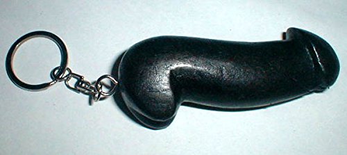 Wooden Penis Keychain - Hand Carved Key Ring Holder (5 Pack, 3 Inch) - Unique Gag Gift for Bachelorette Parties & Novelty Souvenirs
