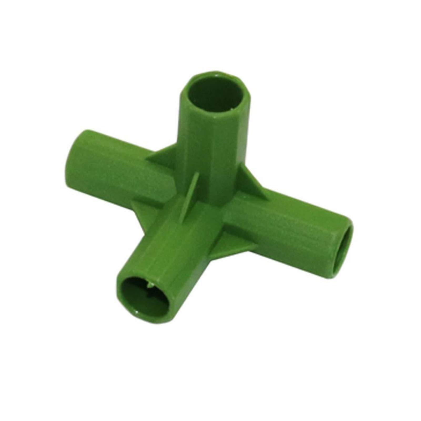 XLBH 5-Piece Plastic Garden Flower Support Stakes - 11mm Plant Stake Bracket Connectors, Lawn Edging & Corner Connectors for Outdoor Gardening (Black) - Perfect for Flower Beds, Vegetable Gardens & Landscaping
